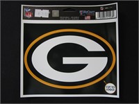 Green Bay Packers cut logo helmet sticker
