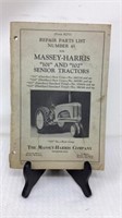 Massey-Harris 101 & 102 senior tractors repair
