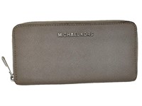 MK Zip Around Grey Wallet