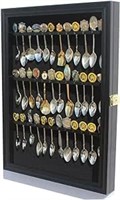 36 Souvenir Tea Spoon Display Case Rack Wall