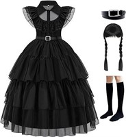 Avady Girls Black Dress Up