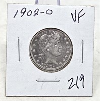 1902-O Quarter VF