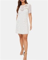 Lipsy Lace-Detail Shift Dress- US 12