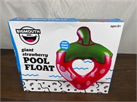 NIB Giant Strawberry Pool Float New