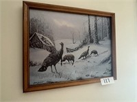 Picture - Turkeys in the Snow by Barner