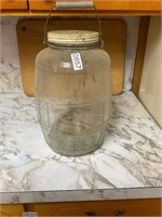 Large Glass Jug with lid