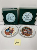 Christmas Plates Avon 1983/84 w/ Boxes