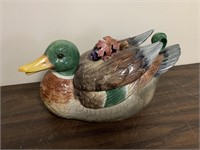 FITZ AND FLOYD 1994 DUCK TUREEN
