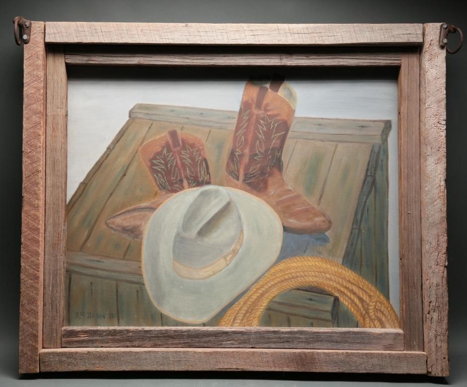 "Tools O' The Trade" Oil Painting by R.B. Bryan