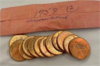 12–1959 uncirculated pennies