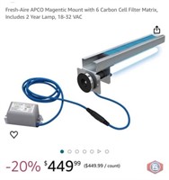 New 2 pcs; Fresh-Aire APCO Magentic Mount with 6