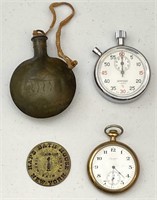 Pocket Watches, Holy Water Vial, Collectible Coin