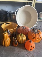 Halloween Decorations and Tubs