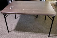 Portable Folding Table 34x48 - Has Paint Stain
