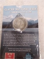 Glacier National park commemorative coin 1910 to