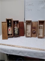 4 whiskey boxes