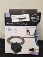 New 10 ft extension cord Cube