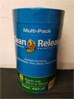 New 8 count package of 94-in x 60 yd of clean