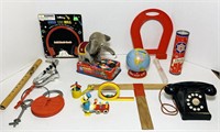 Vintage Toy Lot, Tin Mechanical JUMBO the Bubble