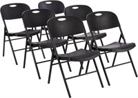 Amazon Basics Folding Plastic Chair - 6-Pack