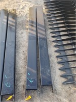 set of 3' Pallet fork extensions