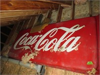 Plastic Coca-Cola sign, some damage