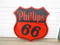 Large Phillips 66 Porcelain Double Sided 70x70.5