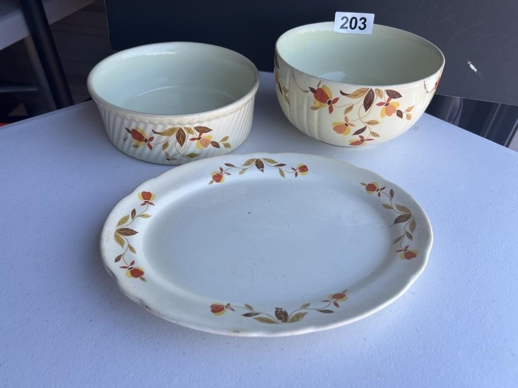 3 Pc. Hall's Superior Kitchenware U234