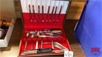 Partial Silverware Set & Chest to Incl Nut Cracker
