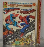 Vintage Superman vs. Spiderman comic