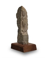 CHI. Stone Carved Figure, Tang or Earlier