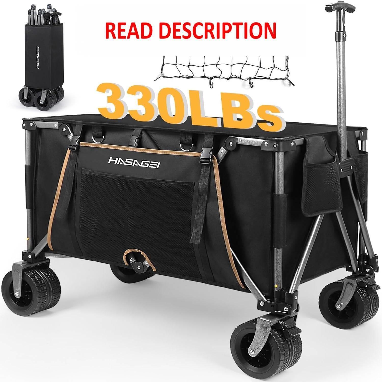 Collapsible Wagon Cart 8.48 Cubic Ft Utility