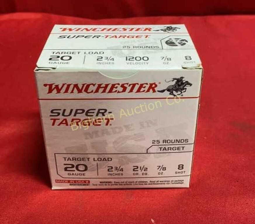 Ammo 20 Gauge 2 3/4" 25 Rounds Winchester