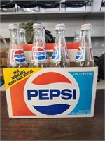 VTG Pepsi-Cola Glass Gallon Pak Bottles 16oz.