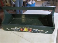 WOOD PAINTED TRAY
