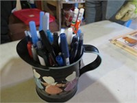 PAINTED PEN CUP