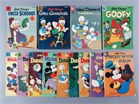 13pc 10 Cent Dell Walt Disney Comic Books