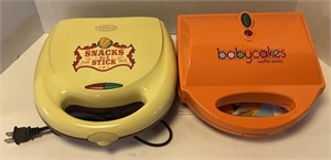 Babcakes Waffle Stick Maker (9” x 6”)  &