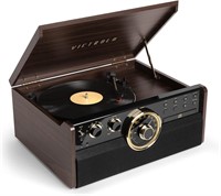 Victrola 6-in-1 Turntable  Bluetooth  Espresso