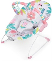 Bright Starts Flamingo Vibes Vibrating Bouncer,...