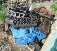 7.3L Diesel engine block, heads, valve covers