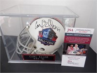 CARL ELLER LOU CREEKMAN SIGNED AUTO HOF MINI