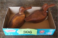 (2) Wood Duck Figurines