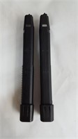 (2 pcs) 40 cal extended mags for Glocks