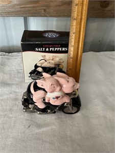 2000 Clay Art (Biker Hogs) Salt & Pepper