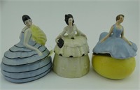 3 CHINA DRESSER DOLLS