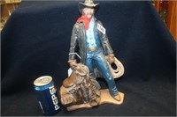 COWBOY CERAMIC STATUE