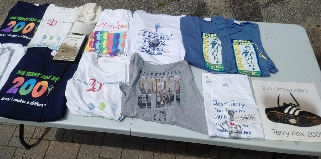 11 Terry Fox Maraton Of Hope T-Shirts With