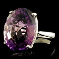 15ct Amethyst Ring in 14K Gold