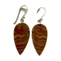 Natural Wave Dolomite Earrings